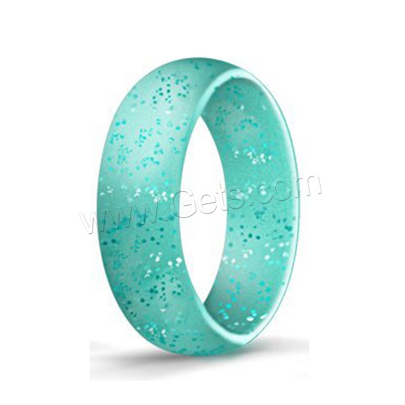 Silicone Finger Ring, 4 pieces & different size for choice & for woman, more colors for choice, 5.7*2mm, Sold By Set