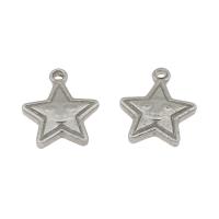 Stainless Steel Star Pendant, original color Approx 1mm 