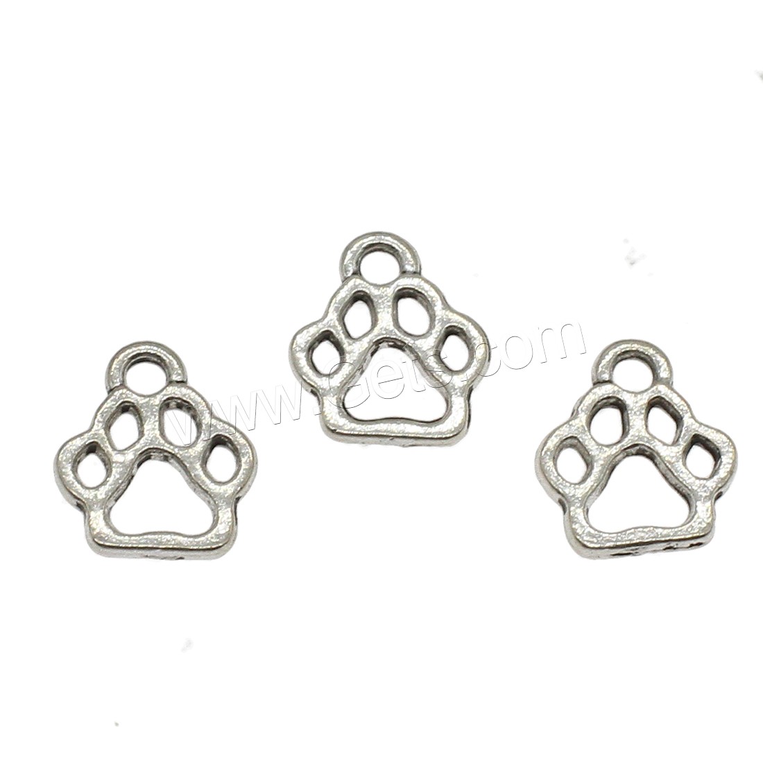 Pendentifs creux en alliage de zinc, Griffe, Placage, plus de couleurs à choisir, 11x13x1.5mm, Trou:Environ 2mm, Environ 1428PC/kg, Vendu par kg