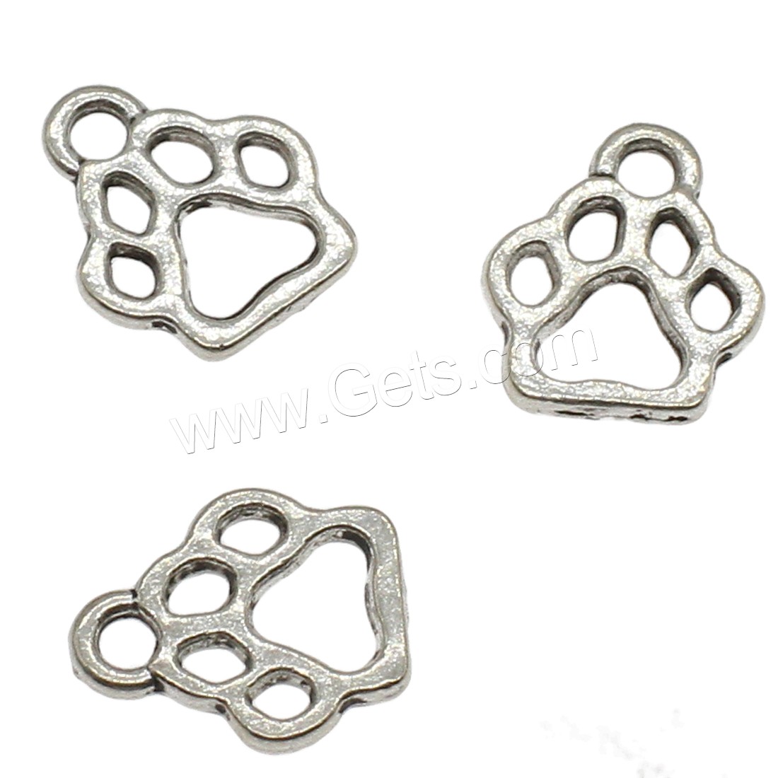 Pendentifs creux en alliage de zinc, Griffe, Placage, plus de couleurs à choisir, 11x13x1.5mm, Trou:Environ 2mm, Environ 1428PC/kg, Vendu par kg