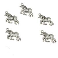 Colgantes Animales de Aleación de Zinc, Unicornio, chapado, más colores para la opción, 21x15.5x3mm, agujero:aproximado 1.5mm, aproximado 333PCs/KG, Vendido por KG