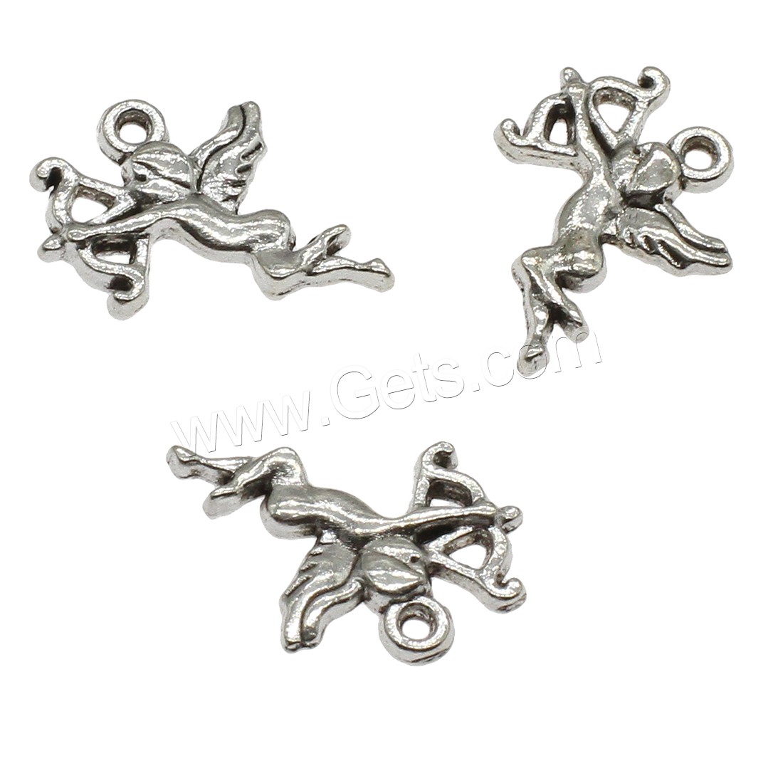 Character Shaped Zinc Alloy Pendants, Angel, plated, more colors for choice, 15.5x1.8x3mm, Hole:Approx 1.5mm, Approx 769PCs/KG, Sold By KG