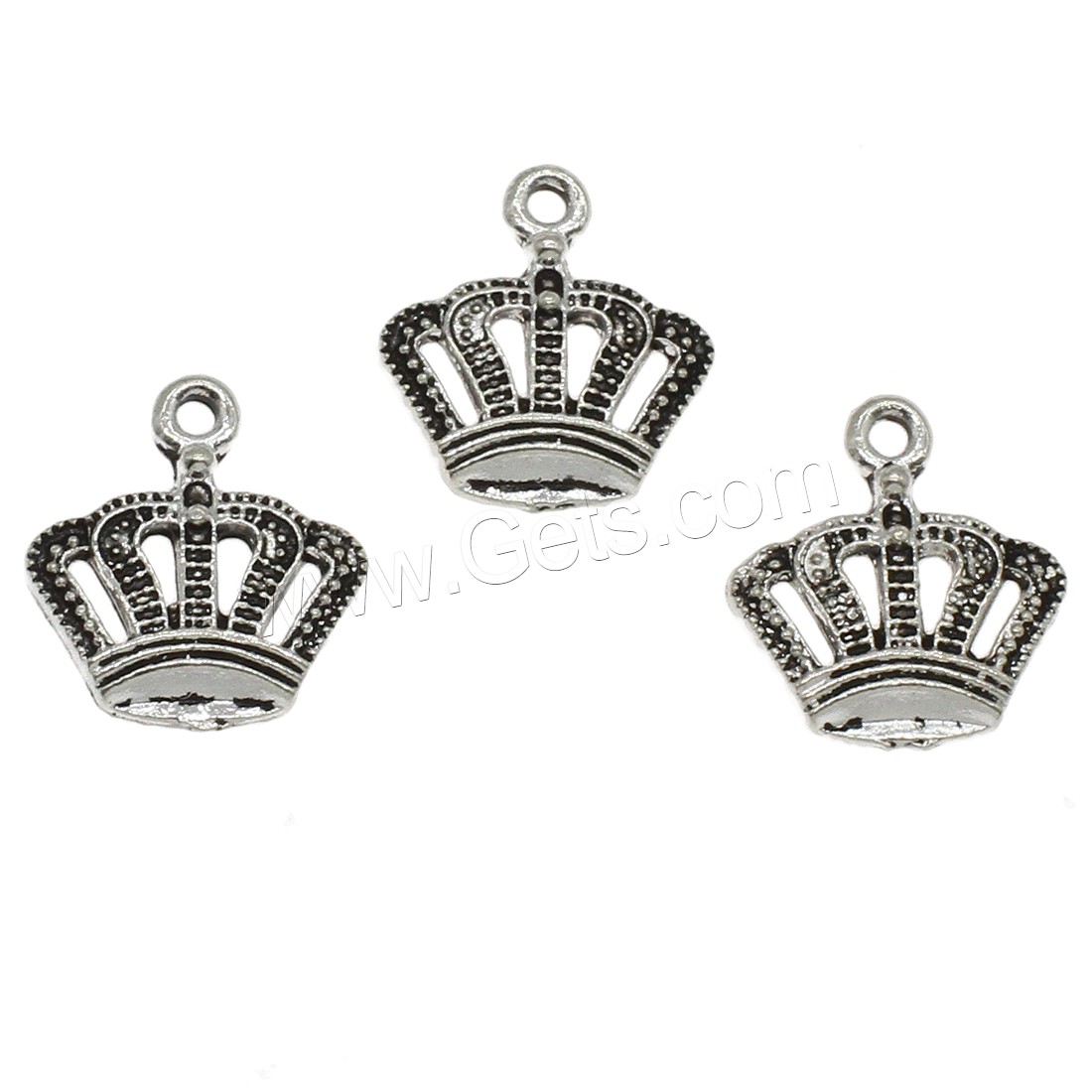 Zinc Alloy Crown Pendants, plated, hollow, more colors for choice, 15x16.5x2mm, Hole:Approx 1.6mm, Approx 833PCs/KG, Sold By KG