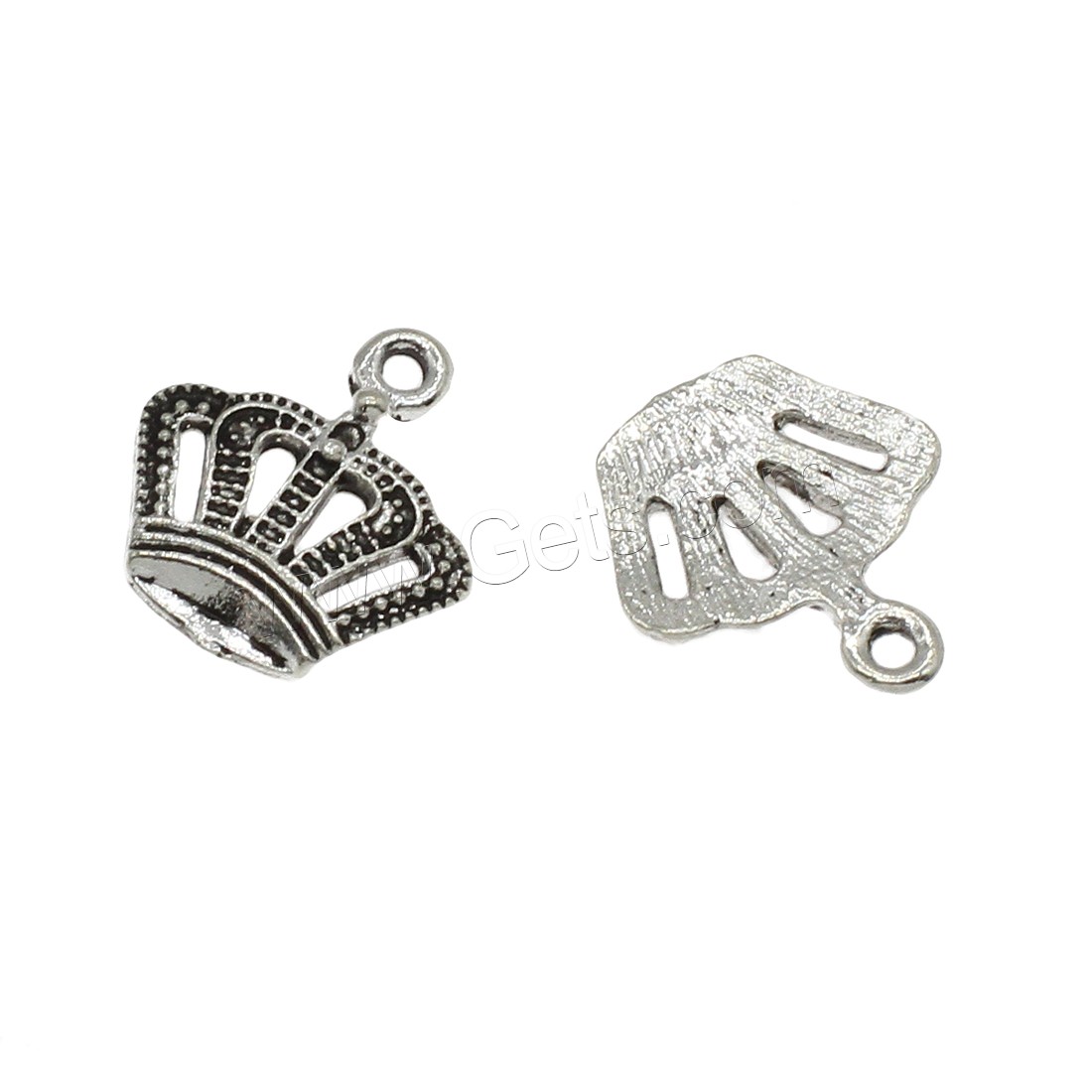 Zinc Alloy Crown Pendants, plated, hollow, more colors for choice, 15x16.5x2mm, Hole:Approx 1.6mm, Approx 833PCs/KG, Sold By KG