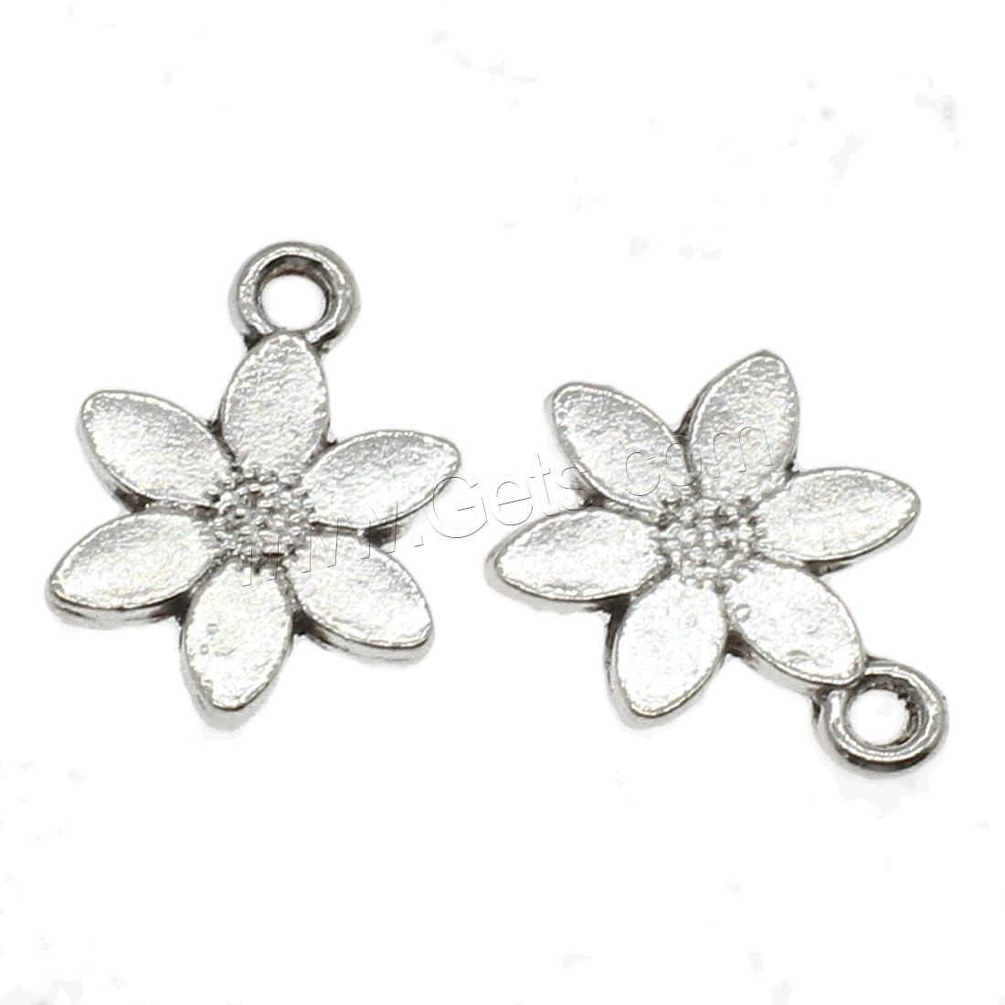 Zinc Alloy Flower Pendants, plated, more colors for choice, 11.5x16.5x1.4mm, Hole:Approx 1.7mm, Approx 1111PCs/KG, Sold By KG