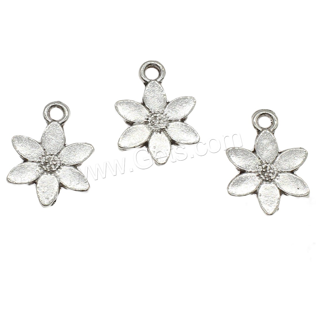 Zinc Alloy Flower Pendants, plated, more colors for choice, 11.5x16.5x1.4mm, Hole:Approx 1.7mm, Approx 1111PCs/KG, Sold By KG