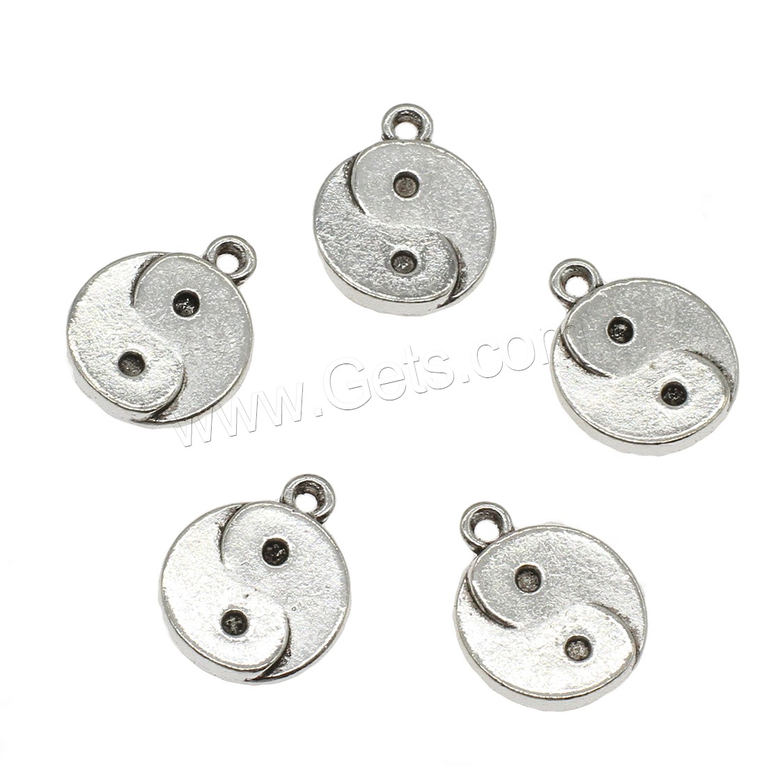 Zinc Alloy Flat Round Pendants, plated, more colors for choice, 14.5x18x2mm, Hole:Approx 1.7mm, Approx 454PCs/KG, Sold By KG