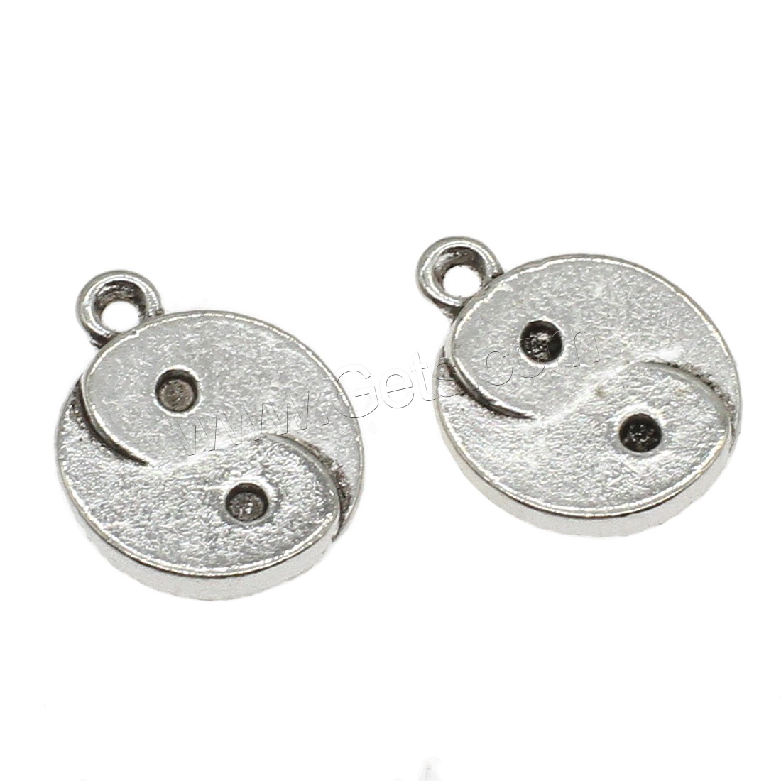 Zinc Alloy Flat Round Pendants, plated, more colors for choice, 14.5x18x2mm, Hole:Approx 1.7mm, Approx 454PCs/KG, Sold By KG