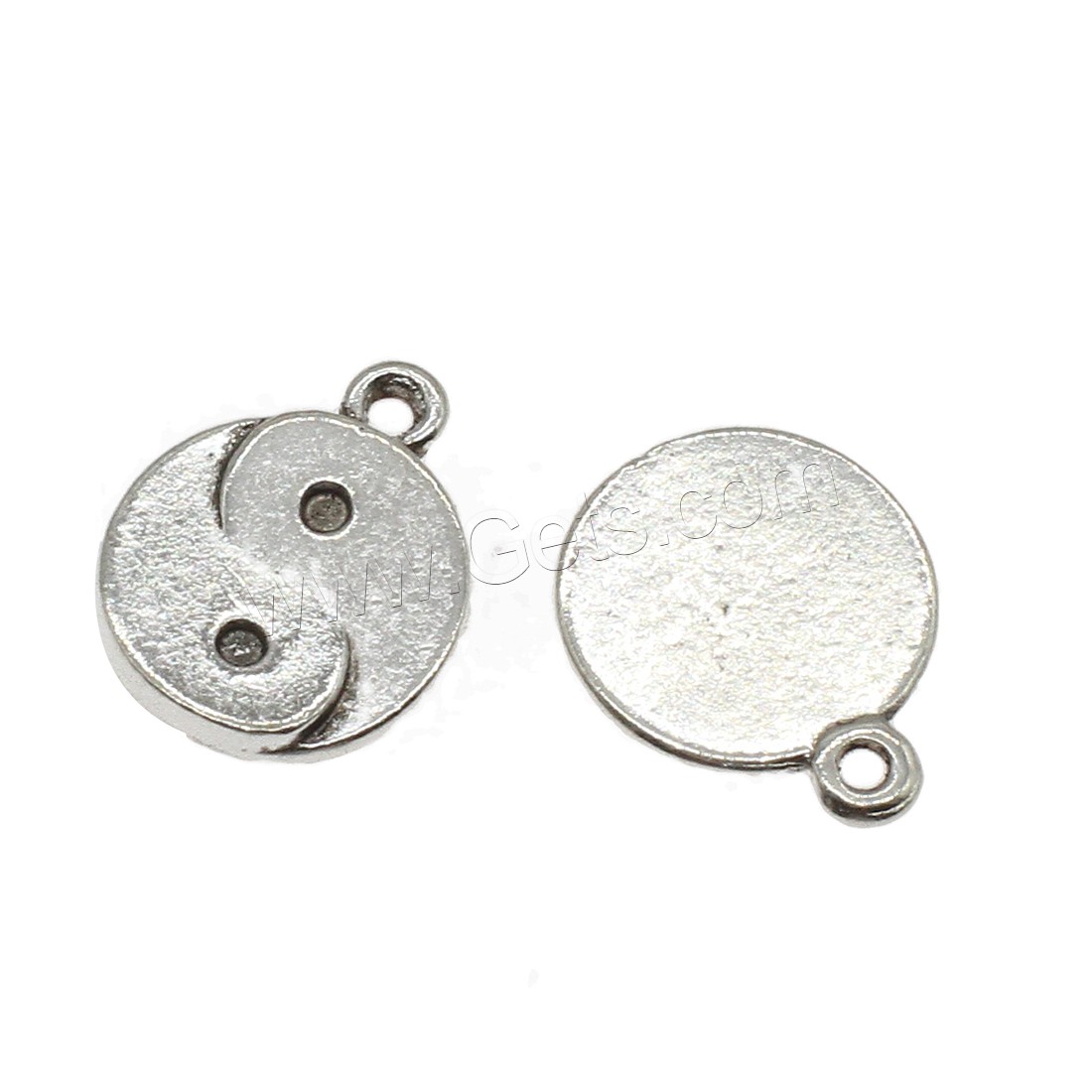 Zinc Alloy Flat Round Pendants, plated, more colors for choice, 14.5x18x2mm, Hole:Approx 1.7mm, Approx 454PCs/KG, Sold By KG