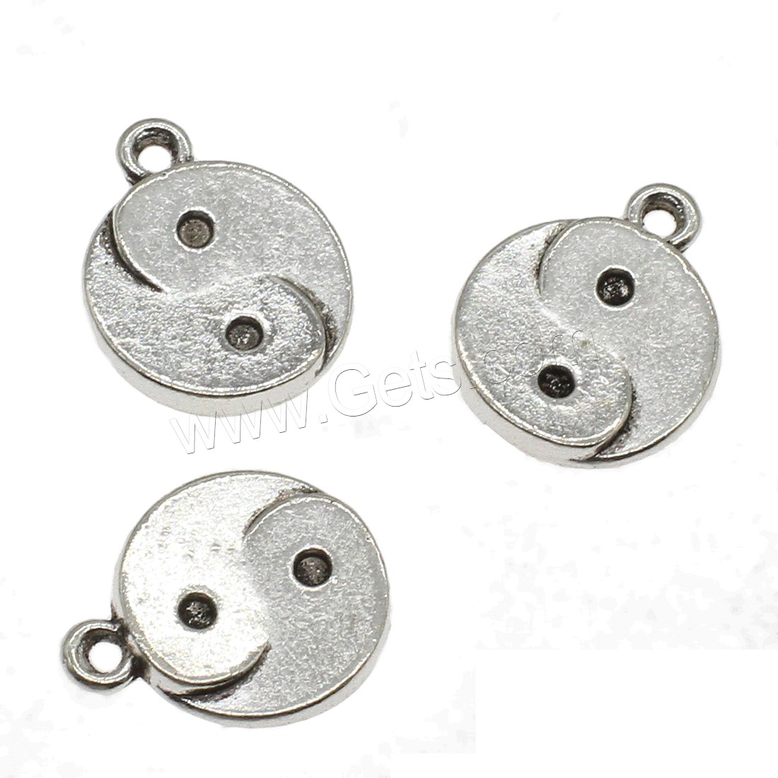 Zinc Alloy Flat Round Pendants, plated, more colors for choice, 14.5x18x2mm, Hole:Approx 1.7mm, Approx 454PCs/KG, Sold By KG