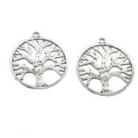 Zinc Alloy Hollow Pendants, Tree, plated Approx 2.5mm, Approx 