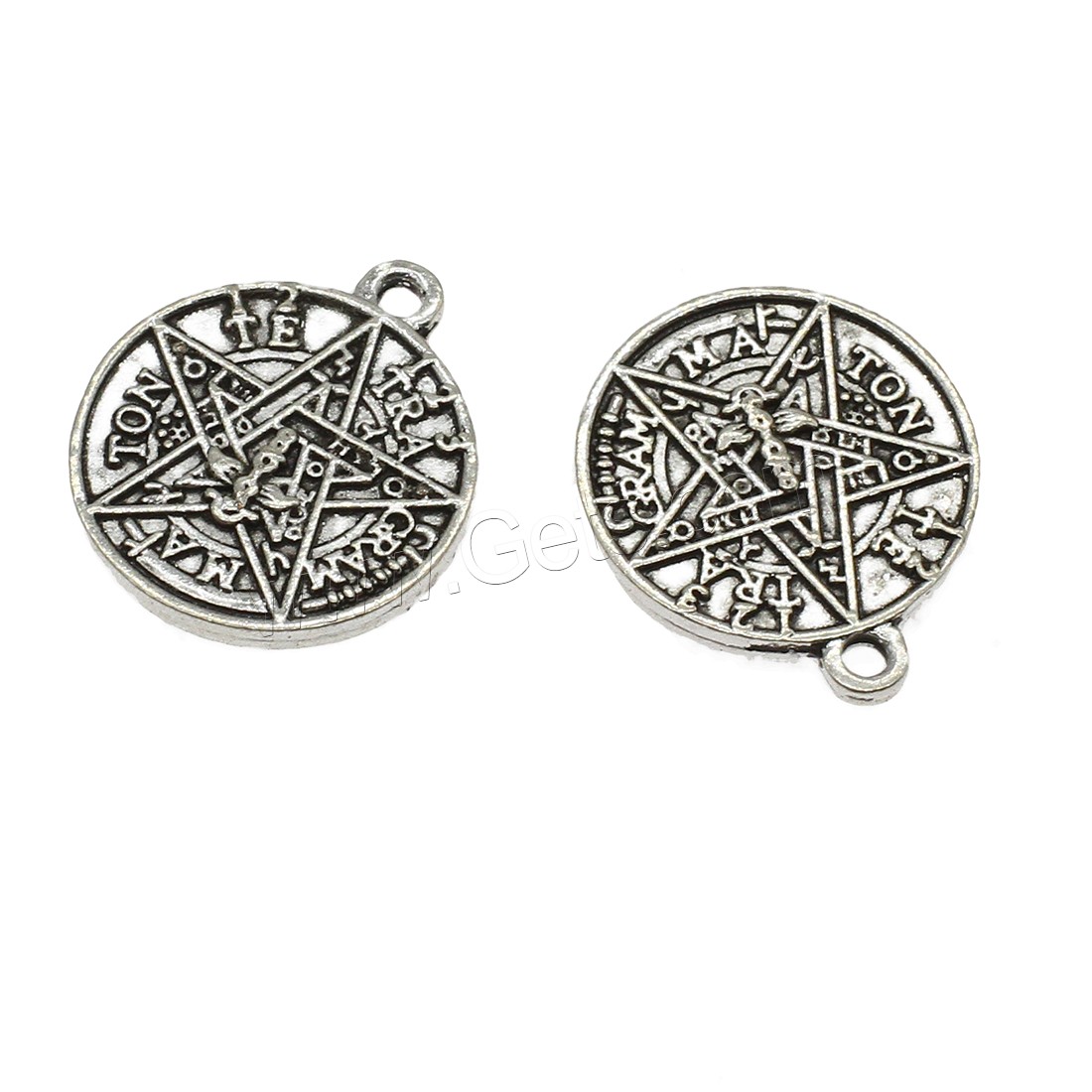 Zinc Alloy Flat Round Pendants, plated, more colors for choice, 20x23.5x2mm, Hole:Approx 2mm, Approx 357PCs/KG, Sold By KG