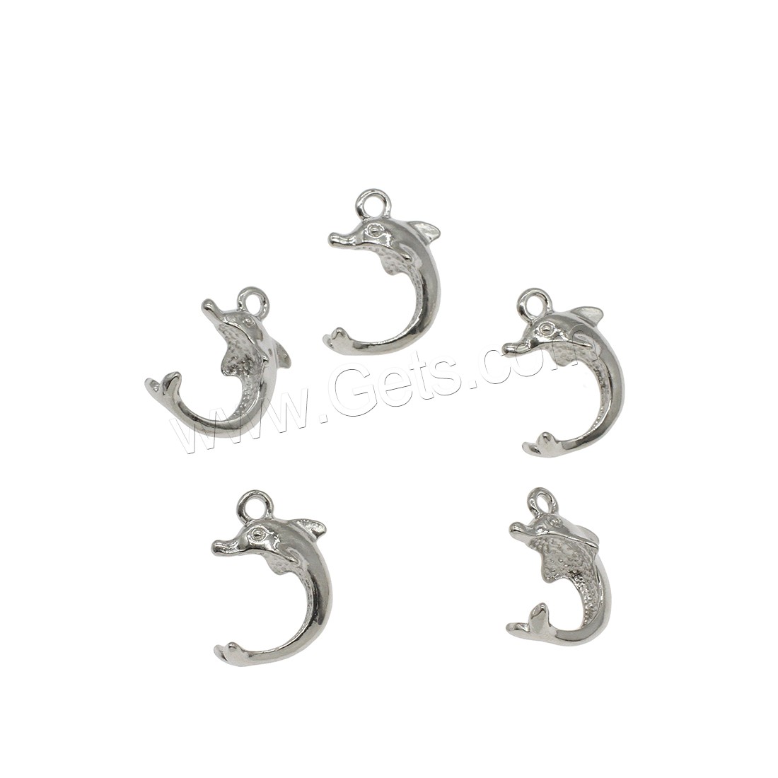 Zinc Alloy Animal Pendants, Dolphin, plated, more colors for choice, 14.5x21.5x9.6mm, Hole:Approx 2.4mm, Approx 384PCs/KG, Sold By KG