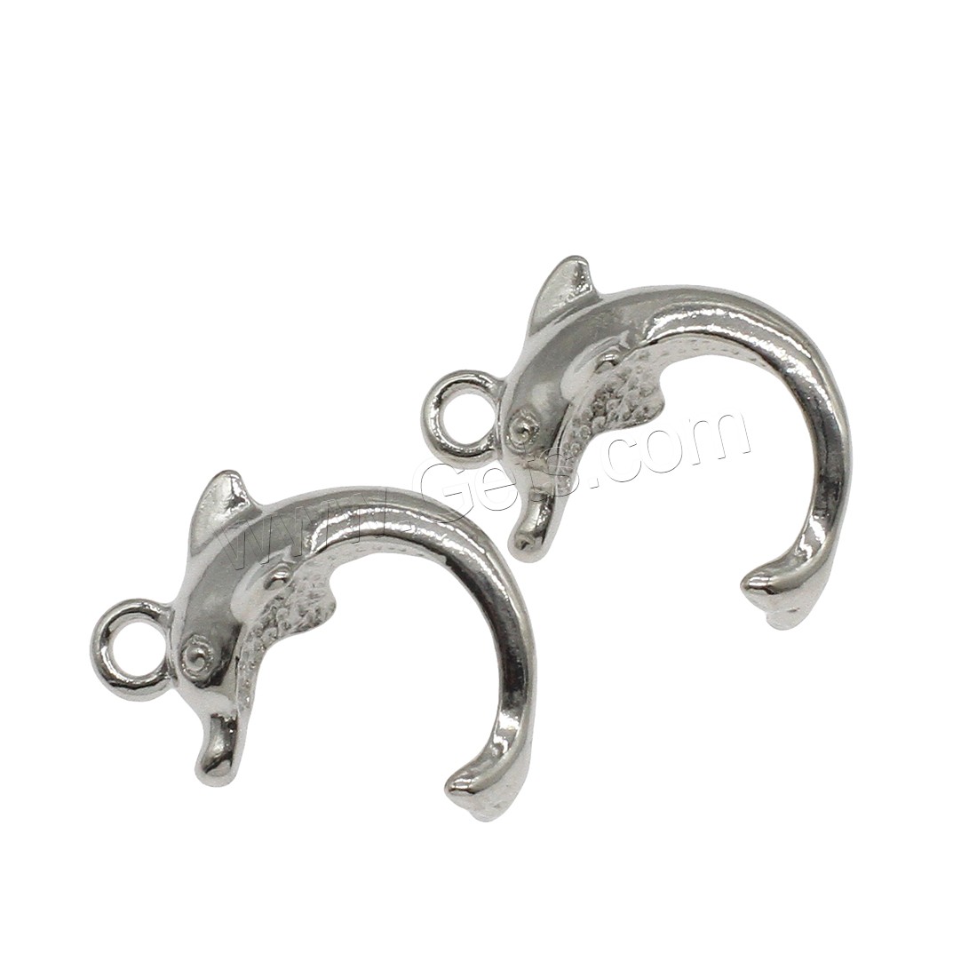 Zinc Alloy Animal Pendants, Dolphin, plated, more colors for choice, 14.5x21.5x9.6mm, Hole:Approx 2.4mm, Approx 384PCs/KG, Sold By KG