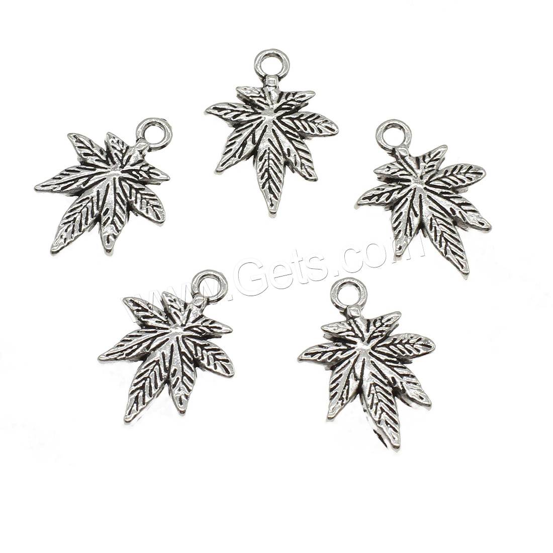 Pendentifs feuilles en alliage de zinc , Placage, plus de couleurs à choisir, 14.5x20.5x1.5mm, Trou:Environ 2mm, Environ 833PC/kg, Vendu par kg