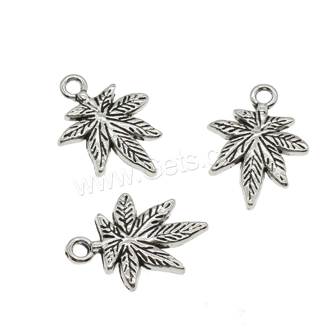 Pendentifs feuilles en alliage de zinc , Placage, plus de couleurs à choisir, 14.5x20.5x1.5mm, Trou:Environ 2mm, Environ 833PC/kg, Vendu par kg