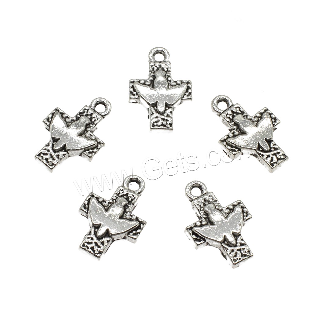 Zinc Alloy Cross Pendants, plated, more colors for choice, 16x24.5x3.5mm, Hole:Approx 2.2mm, Approx 500PCs/KG, Sold By KG