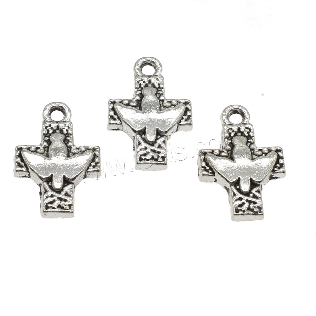 Zinc Alloy Cross Pendants, plated, more colors for choice, 16x24.5x3.5mm, Hole:Approx 2.2mm, Approx 500PCs/KG, Sold By KG