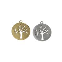 Stainless Steel Pendants, Tree, plated Approx 1.4mm, Approx 