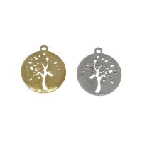 Stainless Steel Pendants, Tree, plated Approx 1.3mm, Approx 