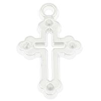 Copper Coated Plastic Pendant Setting, Cross, platinum color plated Approx 2mm, Approx 