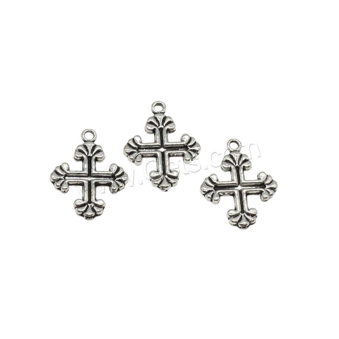 Zinc Alloy Cross Pendants, plated, more colors for choice, 15x20x2mm, Hole:Approx 1.5mm, Approx 714PCs/KG, Sold By KG