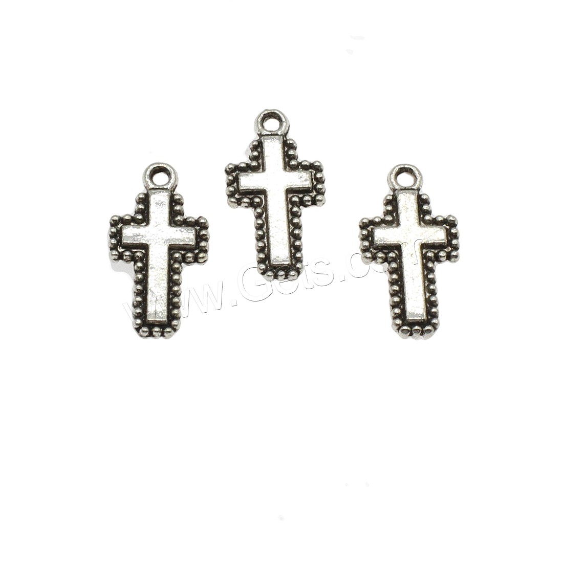 Zinc Alloy Cross Pendants, plated, more colors for choice, 10x19.5x2mm, Hole:Approx 1.6mm, Approx 1250PCs/KG, Sold By KG