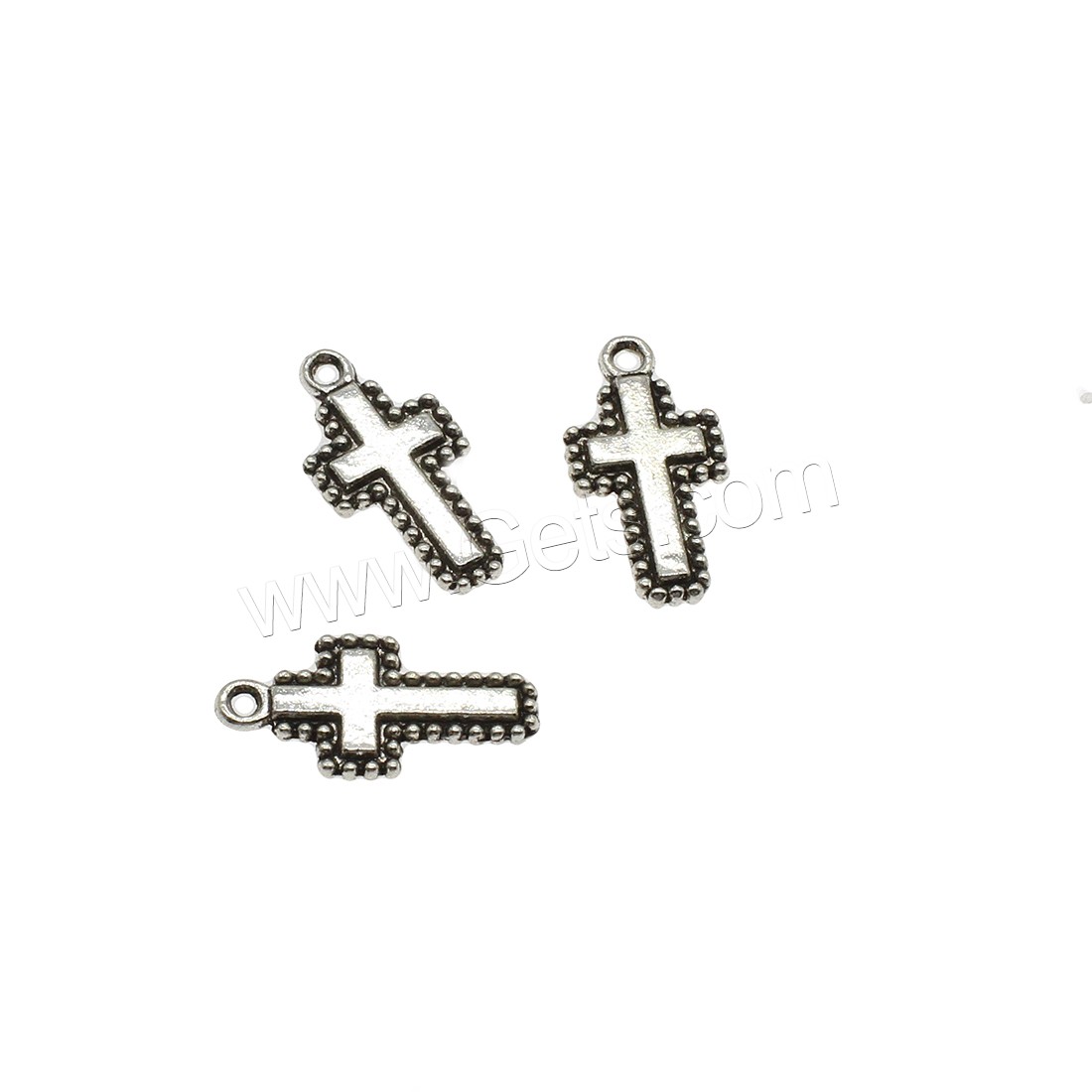 Zinc Alloy Cross Pendants, plated, more colors for choice, 10x19.5x2mm, Hole:Approx 1.6mm, Approx 1250PCs/KG, Sold By KG