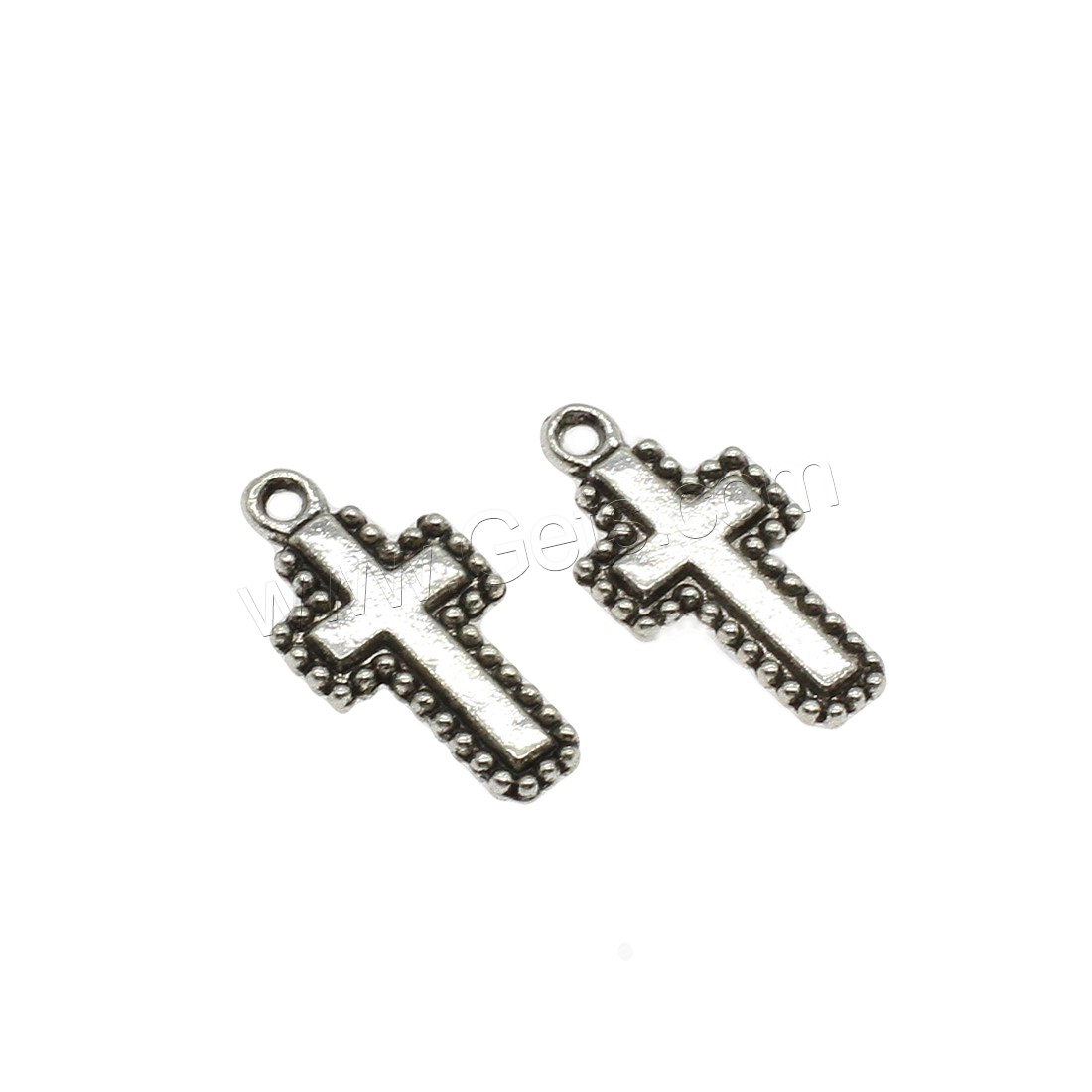 Zinc Alloy Cross Pendants, plated, more colors for choice, 10x19.5x2mm, Hole:Approx 1.6mm, Approx 1250PCs/KG, Sold By KG