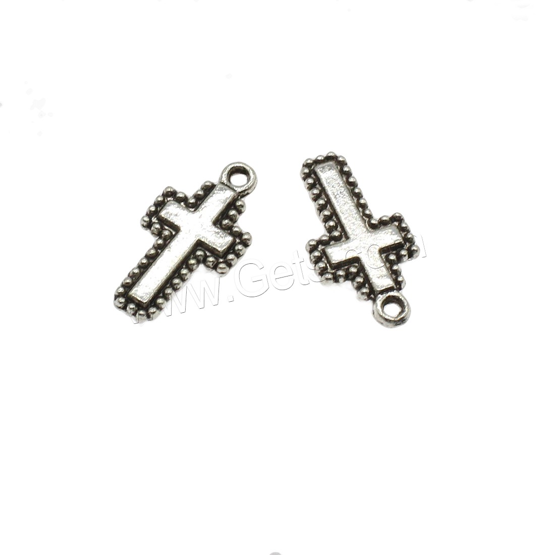 Zinc Alloy Cross Pendants, plated, more colors for choice, 10x19.5x2mm, Hole:Approx 1.6mm, Approx 1250PCs/KG, Sold By KG