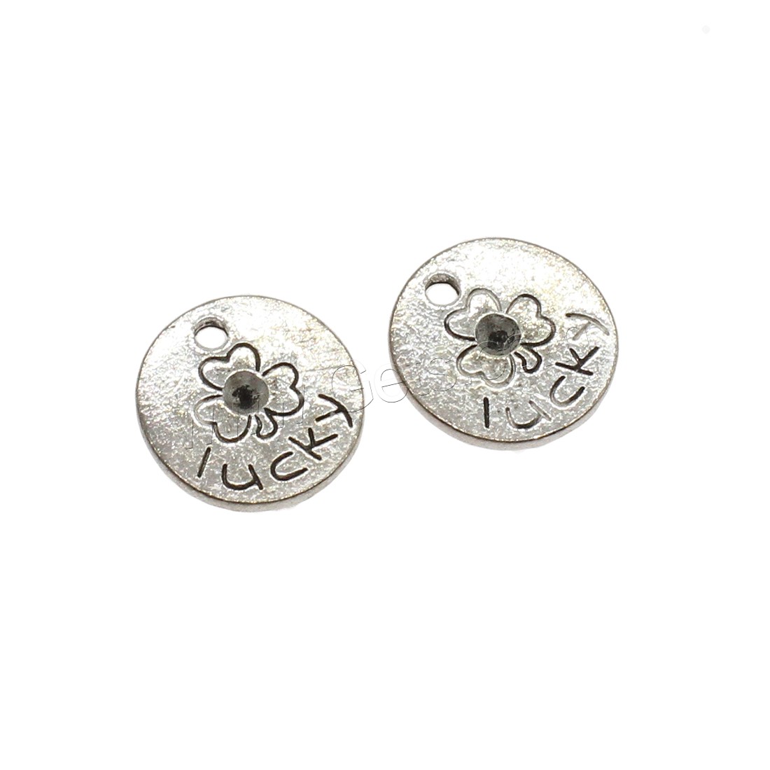 Zinc Alloy Flat Round Pendants, plated, more colors for choice, 1.6x13.5mm, Hole:Approx 1.8mm, Approx 588PCs/KG, Sold By KG