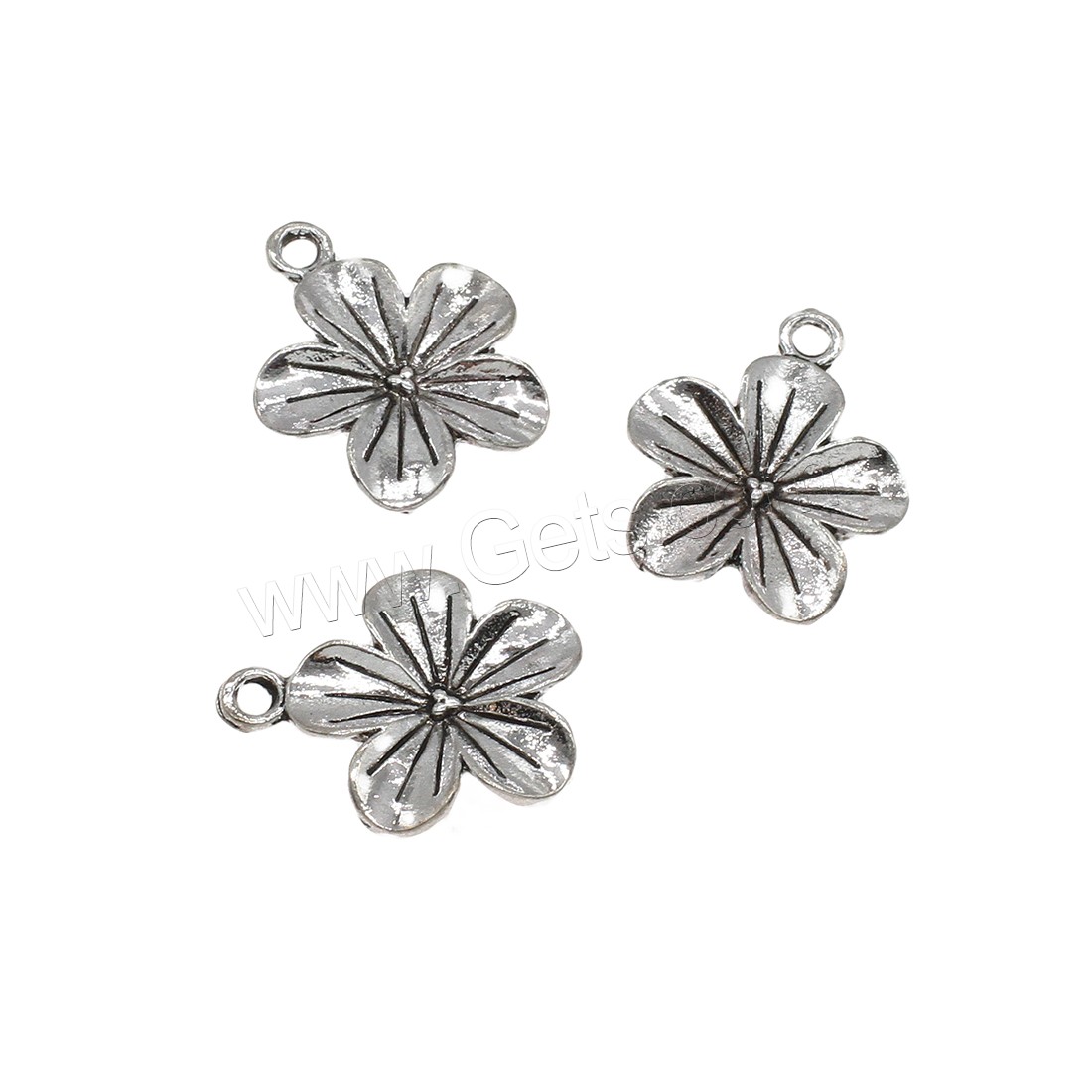 Zinc Alloy Flower Pendants, plated, more colors for choice, 18x22x2mm, Hole:Approx 2mm, Approx 416PCs/KG, Sold By KG