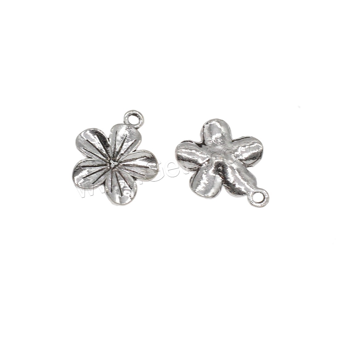 Zinc Alloy Flower Pendants, plated, more colors for choice, 18x22x2mm, Hole:Approx 2mm, Approx 416PCs/KG, Sold By KG