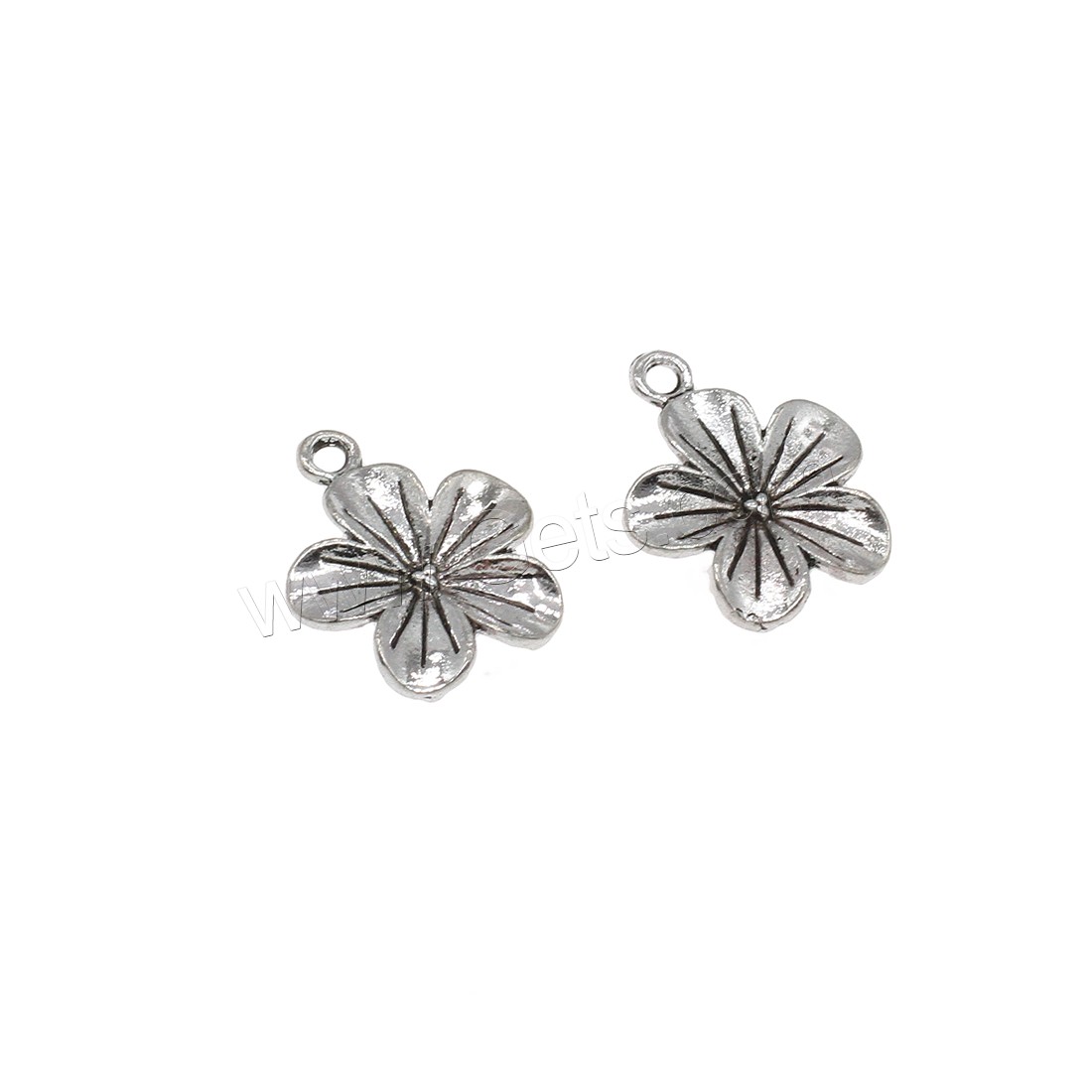 Zinc Alloy Flower Pendants, plated, more colors for choice, 18x22x2mm, Hole:Approx 2mm, Approx 416PCs/KG, Sold By KG