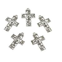 Zinc Alloy Cross Pendants, plated, hollow Approx 1.5mm, Approx 