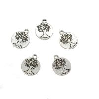 Zinc Alloy Flat Round Pendants, plated Approx 2mm, Approx 