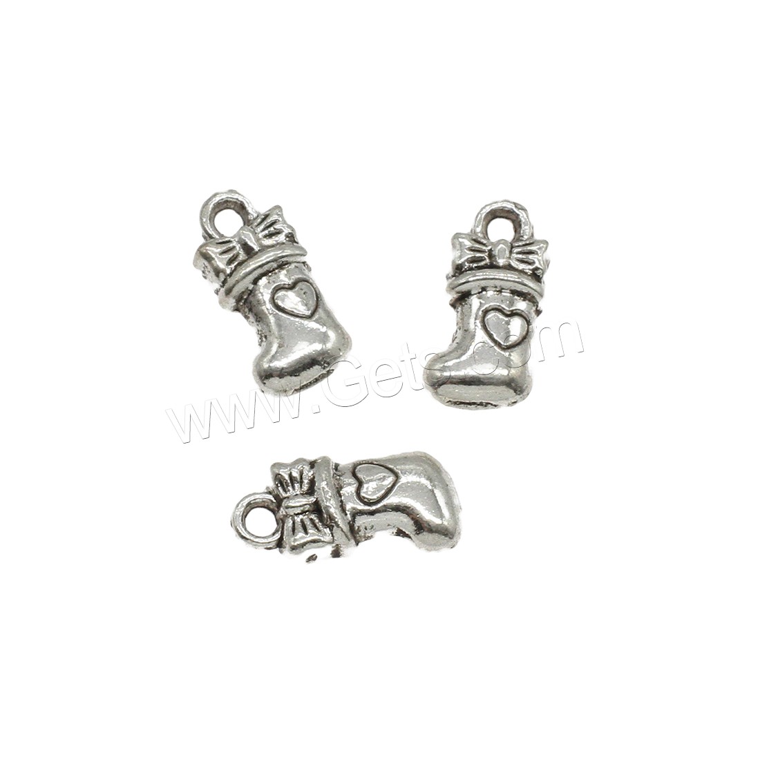 Bijoux pendentifs en Zinc alliage , alliage de zinc, Chaussettes, Placage, plus de couleurs à choisir, 8.5x17x3.5mm, Trou:Environ 2mm, Environ 1111PC/kg, Vendu par kg