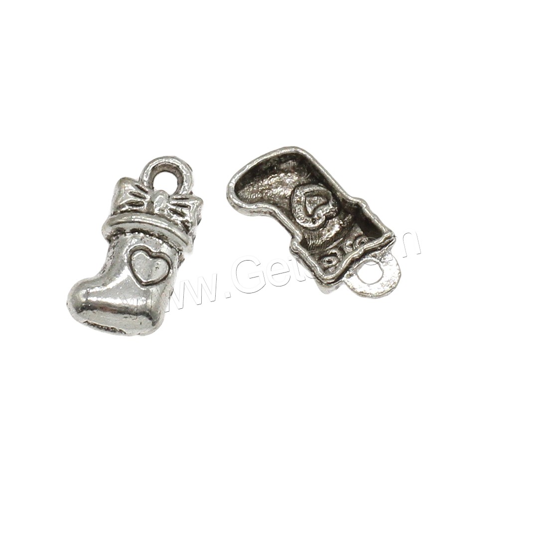 Bijoux pendentifs en Zinc alliage , alliage de zinc, Chaussettes, Placage, plus de couleurs à choisir, 8.5x17x3.5mm, Trou:Environ 2mm, Environ 1111PC/kg, Vendu par kg