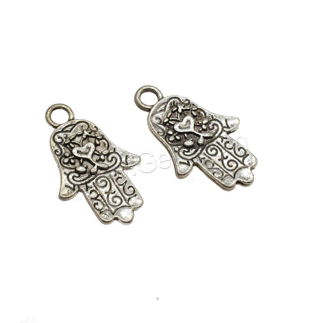 Zinc Alloy Hamsa Pendants, plated, more colors for choice, 23.5x39x2.5mm, Hole:Approx 4mm, Approx 175PCs/KG, Sold By KG