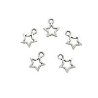 Zinc Alloy Star Pendant, plated, hollow Approx 1.7mm, Approx 