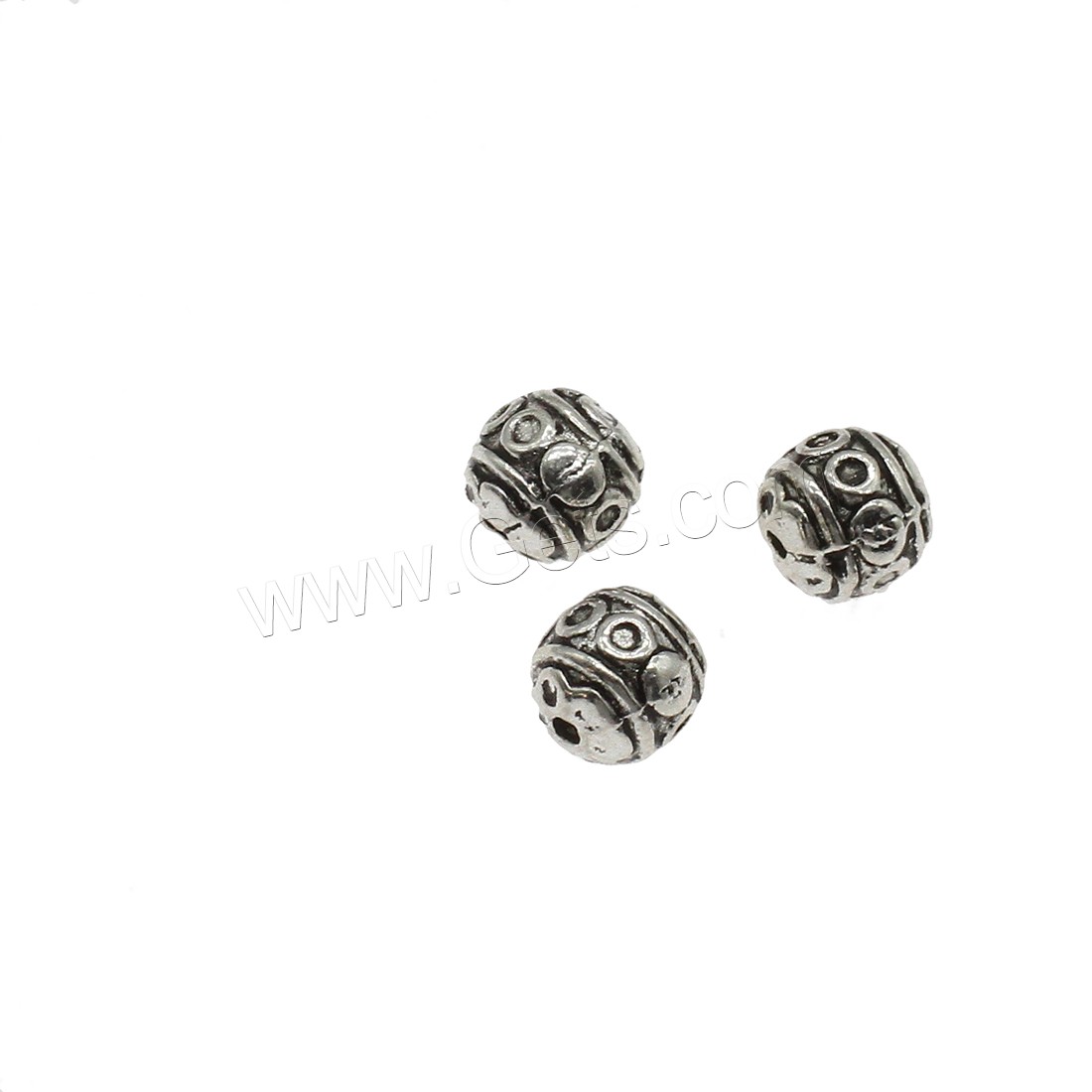 Zinc Alloy Jewelry Beads, Round, plated, more colors for choice, 7mm, Hole:Approx 1mm, Approx 714PCs/KG, Sold By KG