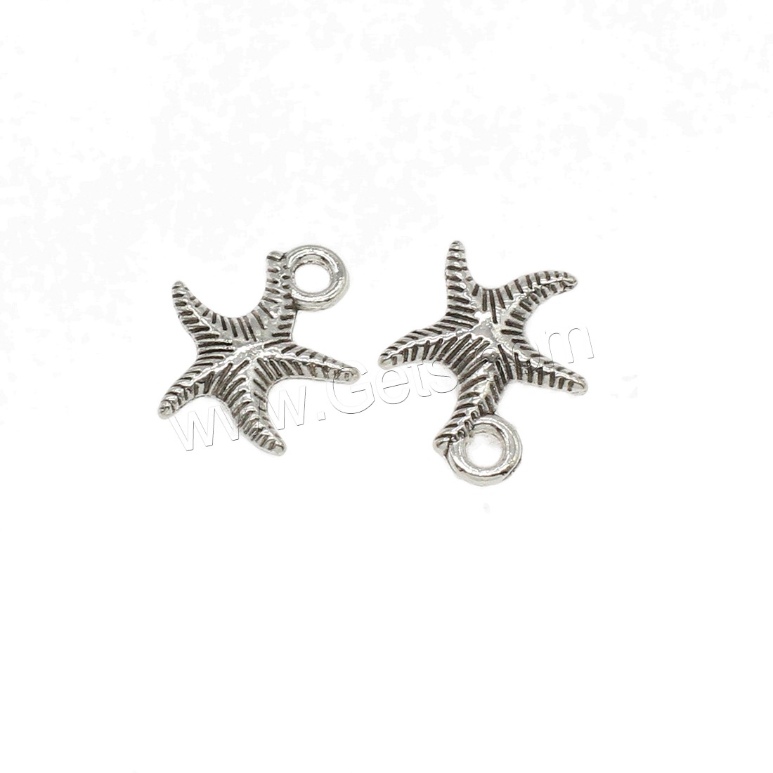 Zinc Alloy Jewelry Pendants, Starfish, plated, more colors for choice, 13.5x16.5x3mm, Hole:Approx 2mm, Approx 1111PCs/KG, Sold By KG