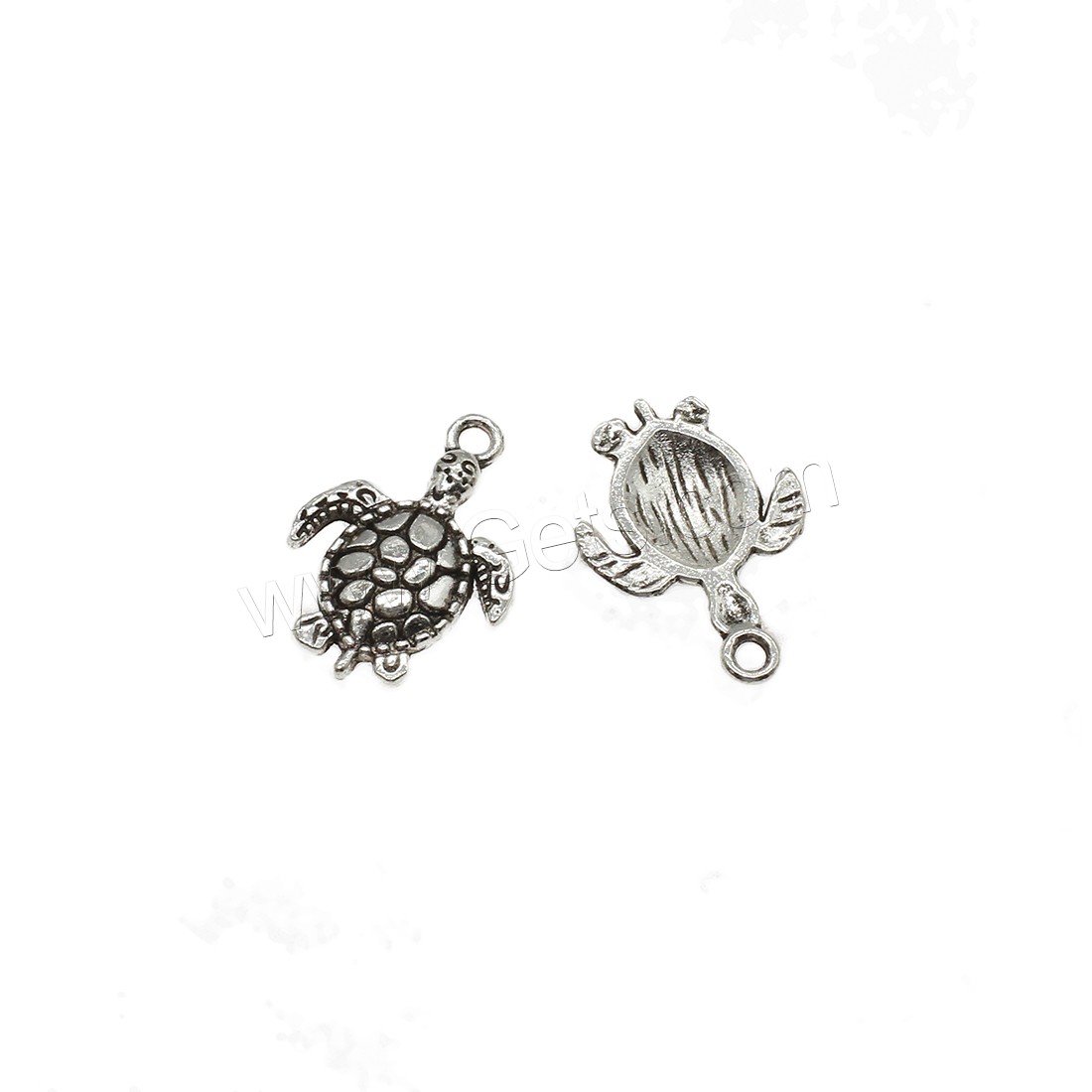 Pendentifs animaux en alliage de zinc, tortue, Placage, plus de couleurs à choisir, 15.5x21.5x2mm, Trou:Environ 1.9mm, Environ 1000PC/kg, Vendu par kg