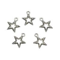 Zinc Alloy Star Pendant, plated, hollow Approx 1.8mm, Approx 