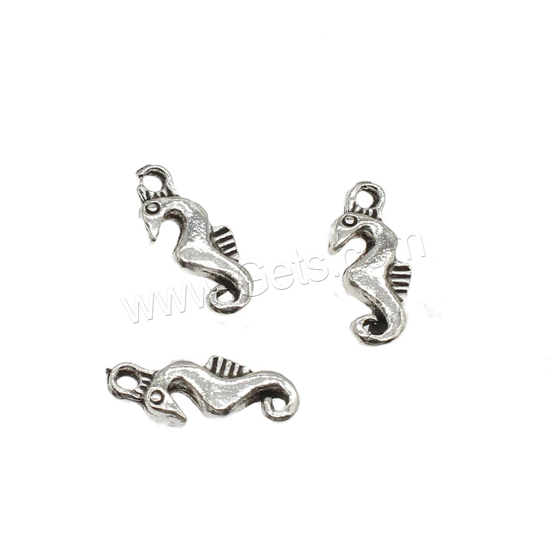 Zinc Alloy Animal Pendants, Seahorse, plated, more colors for choice, 6x16x2mm, Hole:Approx 1.2mm, Approx 1666PCs/KG, Sold By KG