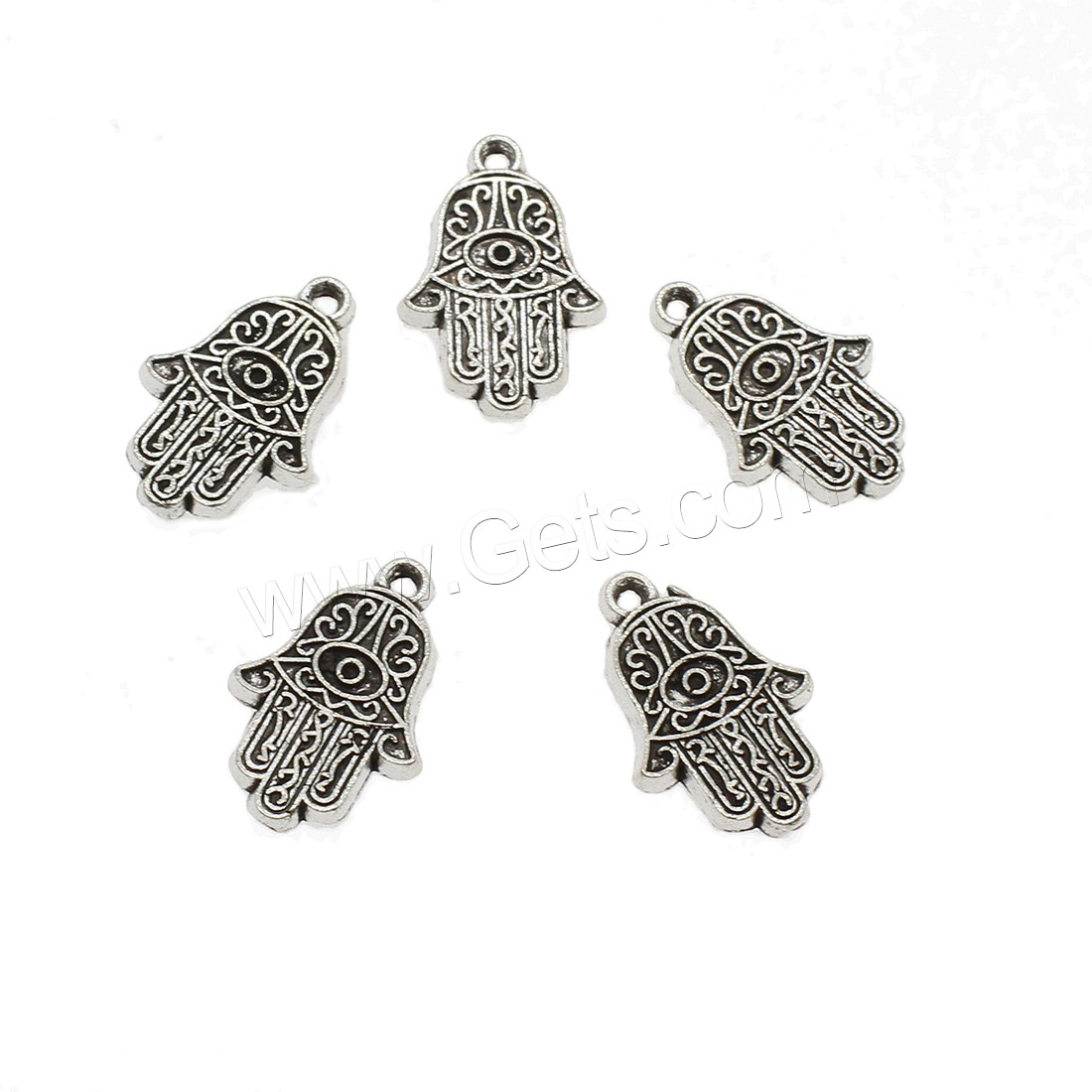 Zinc Alloy Hamsa Pendants, plated, more colors for choice, 12.5x19x2mm, Hole:Approx 1mm, Approx 833PCs/KG, Sold By KG