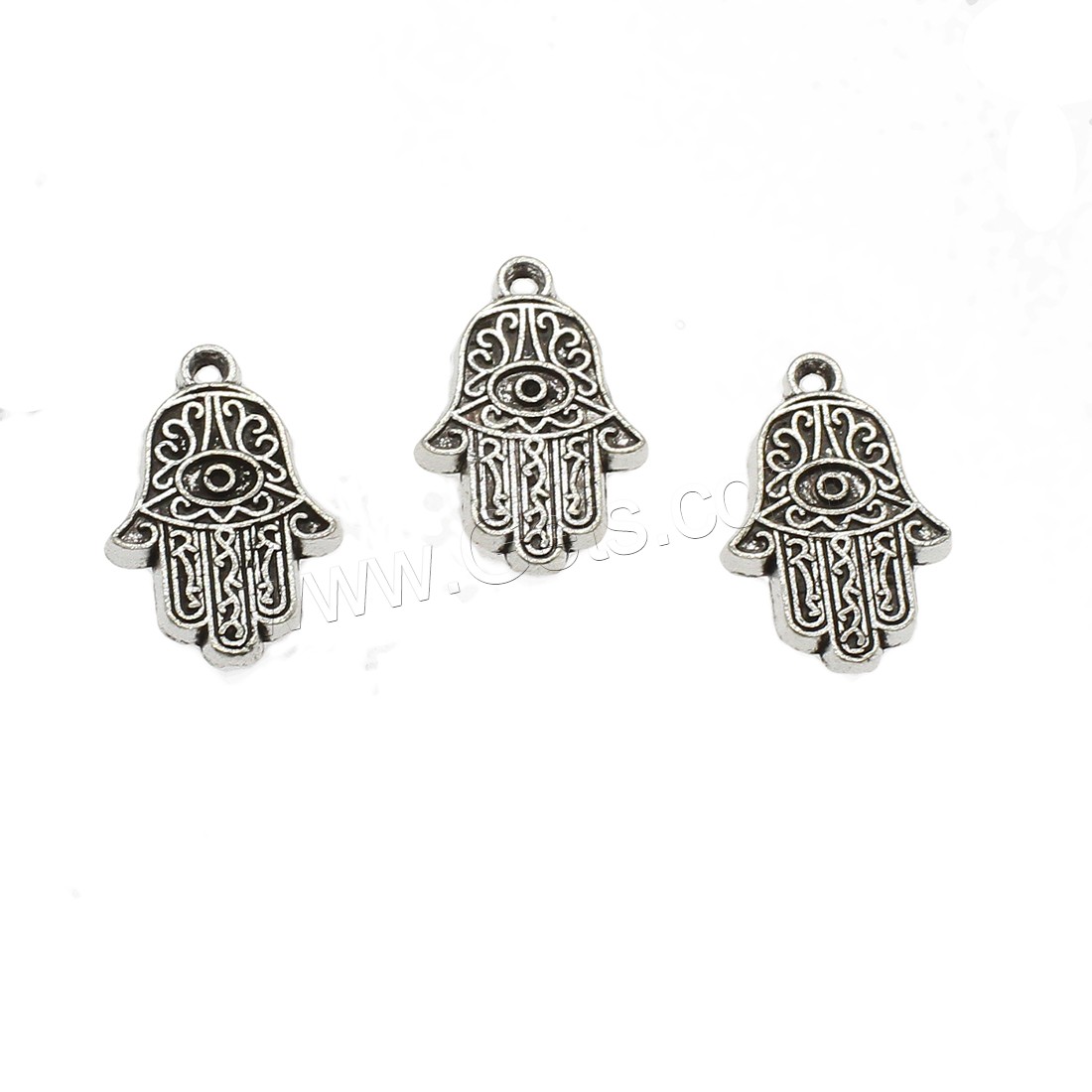 Zinc Alloy Hamsa Pendants, plated, more colors for choice, 12.5x19x2mm, Hole:Approx 1mm, Approx 833PCs/KG, Sold By KG