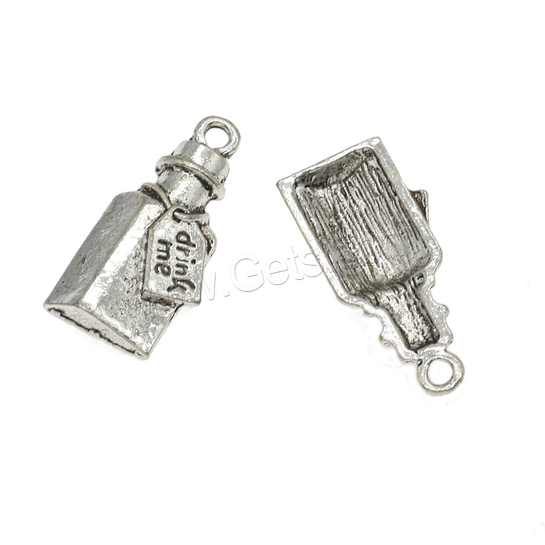 Bijoux pendentifs en Zinc alliage , alliage de zinc, Placage, plus de couleurs à choisir, 15x32.5x4mm, Trou:Environ 2.5mm, Environ 312PC/kg, Vendu par kg