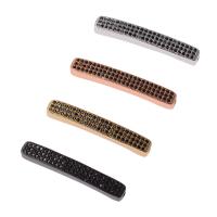 Cubic Zirconia Micro Pave Brass Beads, plated, micro pave cubic zirconia 