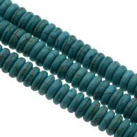 Perles en Turquoise synthétiques, Plat rond, normes différentes pour le choix, blue ciel Environ 1mm, Vendu par brin